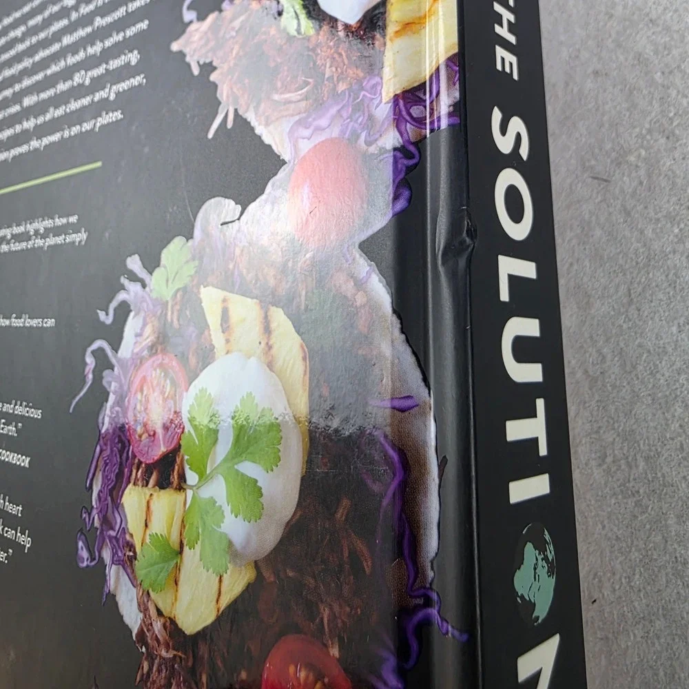 Food Is The Solution Matthew Prescott Plant Based Cookbook Hardcover 2018